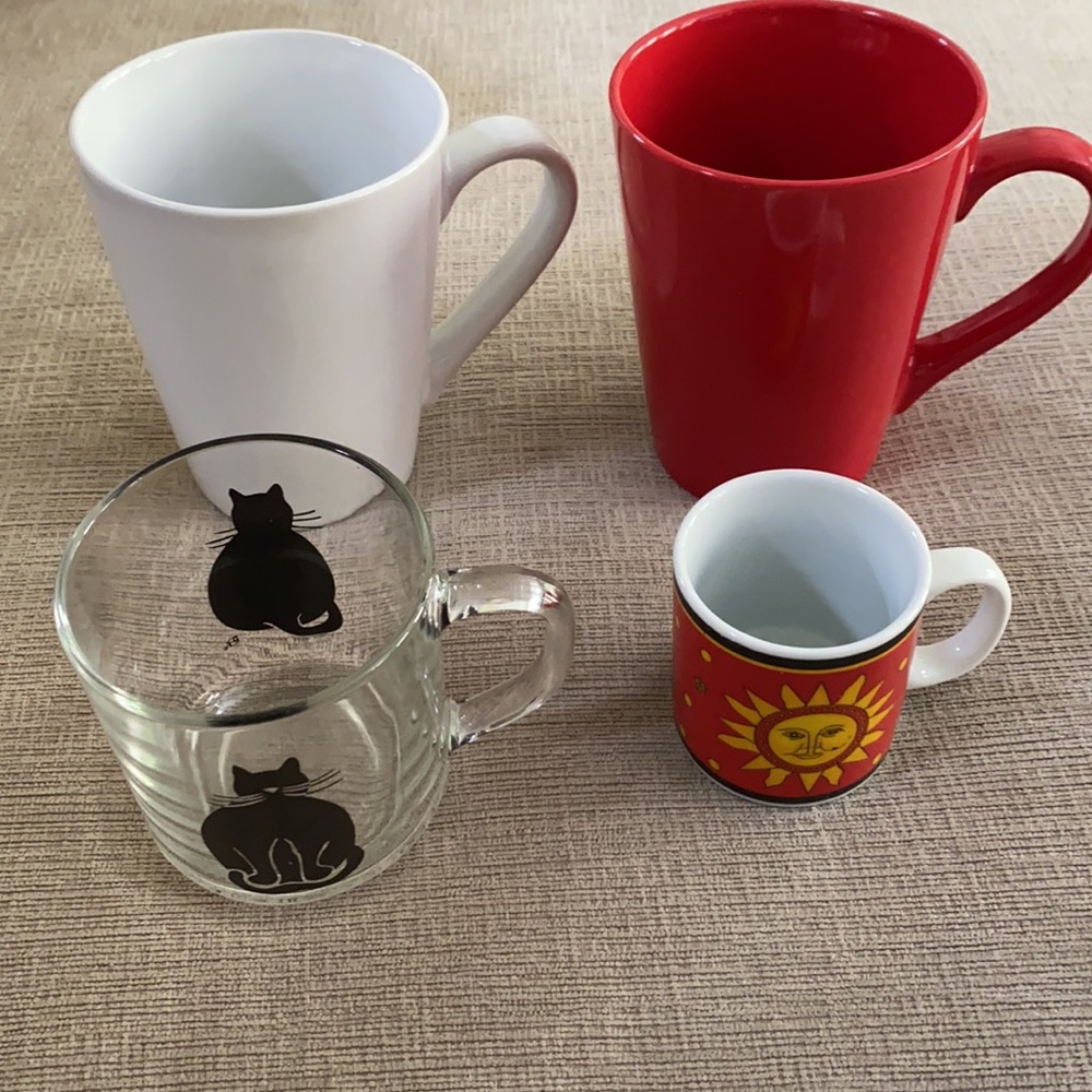 California Pantry mugs 2  1 small mug  1 cat mug
